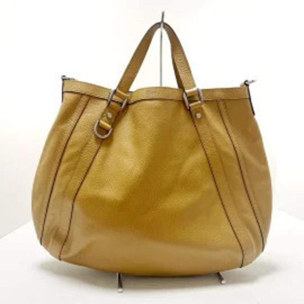 Gucci Abbey Tote Bag Brown Leather